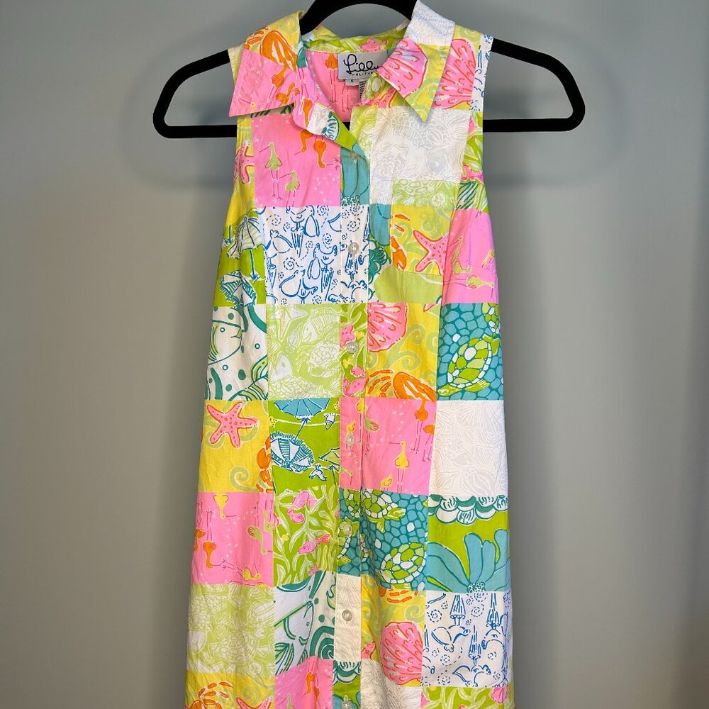 Vintage Lily Pulitzer Printed Midi Dress